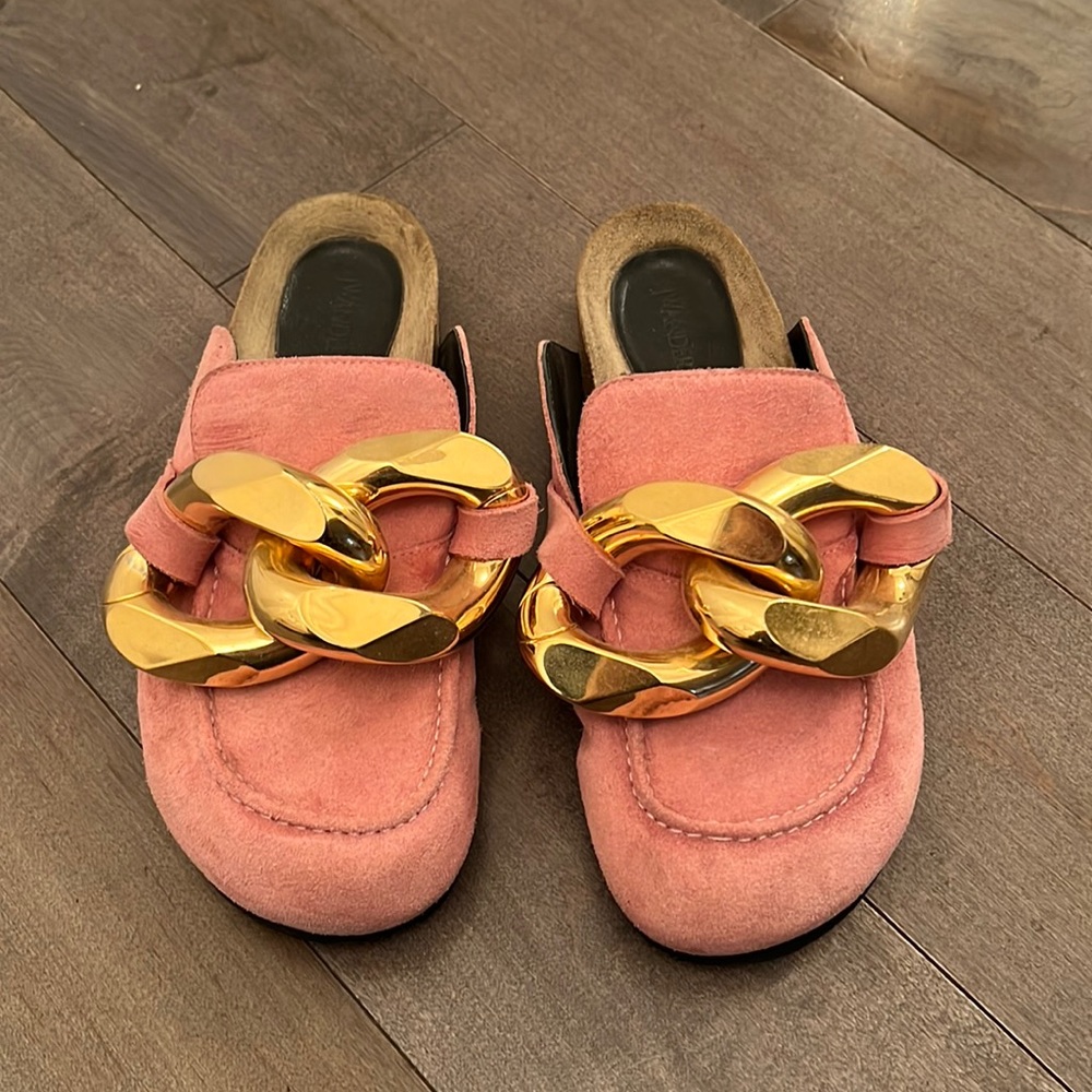 Jw Anderson pink mules